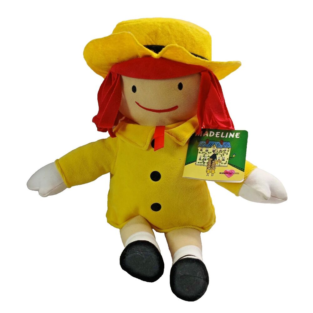 Kohls Cares Madeline Plush Doll Yellow Dress & Hat Plush 12” Plush With Tags